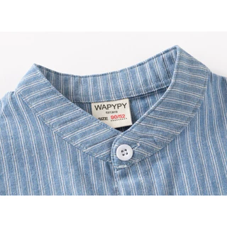 AB184 เสื้อเชิ้ตเด็กคอจีน เสื้อผ้าเด็ก แฟชั่นเด็กผู้ชาย สินค้าพร้อมส่ง