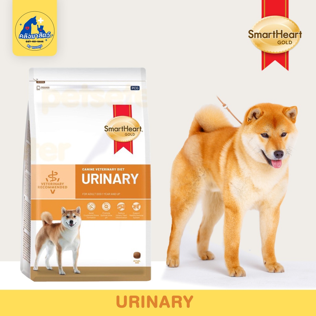 SmartHeart Gold (สมาร์ทฮาร์ทโกลด์) Urinary Renal อาหารแบบแห้ง ป่วย โรคไต สุนัข ขนาด 1.5 KG (คลังยาสัตว์ by หมอหุย)