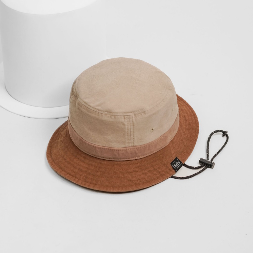 G113 Sand หมวกบักเก็ต Cotton washed ฟอกเฟด สไตล์สตรีท เบา ใส่สบาย มีซับใน ระบายอากาศได้ดี