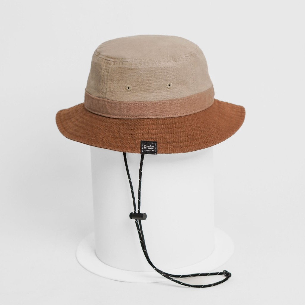 G113 Sand หมวกบักเก็ต Cotton washed ฟอกเฟด สไตล์สตรีท เบา ใส่สบาย มีซับใน ระบายอากาศได้ดี