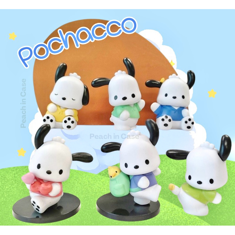 ตุ๊กตาฟิกเกอร์ Pochacco Kawaii น่ารัก ขนาดมินิ ของเล่นสําหรับเด็ก เก็บสะสม ของขวัญวันเกิด