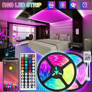 ไฟแต่งห้อง LED Strip 12V แบบเสน การซิงโครไนซ์เพลง การไล่ระดับสีที่มีสีสัน  RGB ไฟ led แบบเส้น ของตกแต่งห้องนอน ไฟเส้น