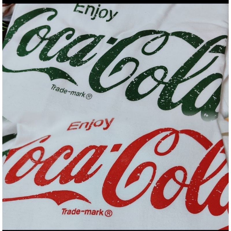 เสื้อยืดแขนสั้น ลายcocacola