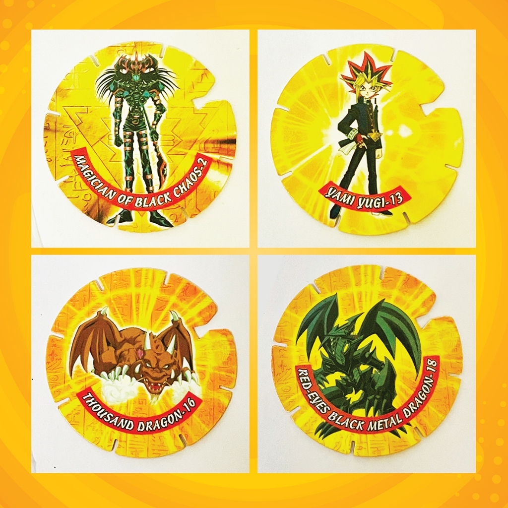 เหรียญทาโซ่ เหรียญพลาสติก ยูกิโอ เหรียญยูกิ YUGIOH (4ซม.) มือ1 ของใหม่ในซีล ของสะสม ยุค90 ของแถมขนม