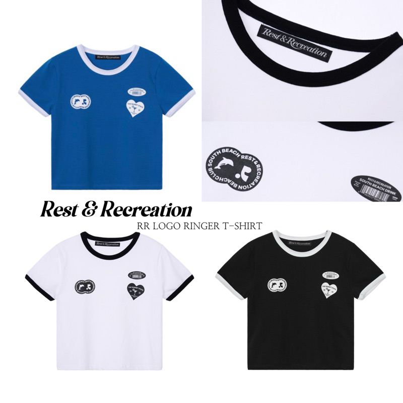 [พรีออเดอร์] Rest and Recreation : RR LOGO RINGER T-SHIRT