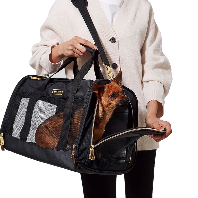 Kenneth Cole Reaction เป้อุ้มสัตว์เลี้ยงเดินทางแบบพับได้ Kennel Crate สำหรับใส่สัตว์เลี้ยง, เป้อุ้มสัตว์เลี้ยง