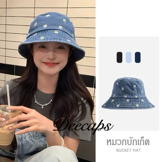 (XD) หมวกบักเก็ตยีนส์ ปีกสั้น(เดซี่)