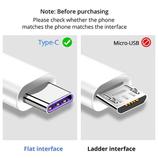 สายชาร์จ Type-C สายชาร์จเร็ว ไทป์ c หัวเหว่ย Super Fast Charging Cable 1/2m
