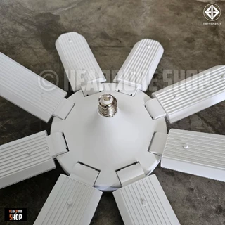 หลอดเพชร หลอดใบพัด ประกายเพชร 8แฉก 480W พับเก็บได้ ปรับมุมได้ ขั้ว E27 มี แสงขาว / แสงวอร์ม