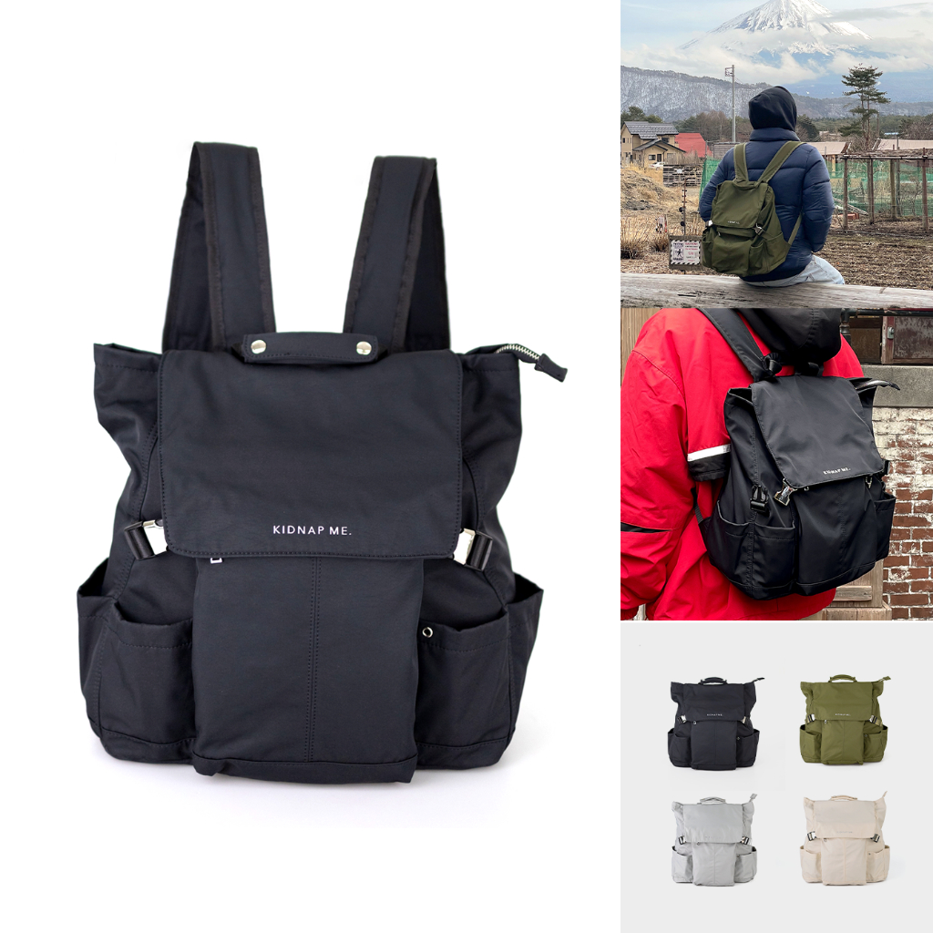 กระเป๋าเป้ ผ้ากันน้ำ สะพายหลัง กระเป๋าเดินทาง BACKPACK Laptop ผ้าโพลีเอสเตอร์ PACKME BAG KIDNAP ME