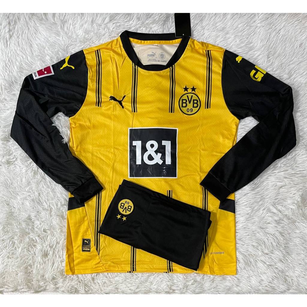 เสื้อฟุตบอล ทีมDortmond แขนยาวเสื้อพร้อมกางเกงชุดกีฬาเนื้อผ้าดีใส่สบาย2024/2025