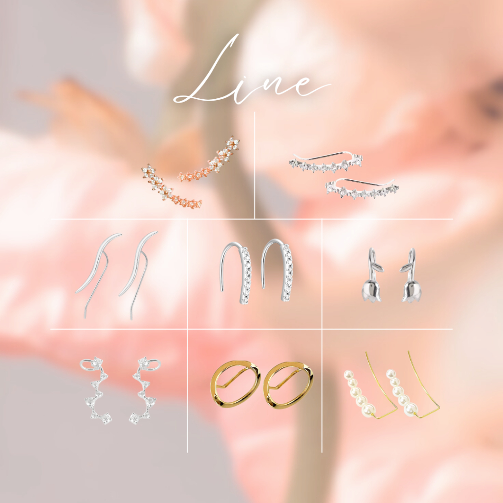 earika.earrings - line collection รวมต่างหูเกี่ยวเงินแท้ ผิวแพ้ง่ายใส่ได้