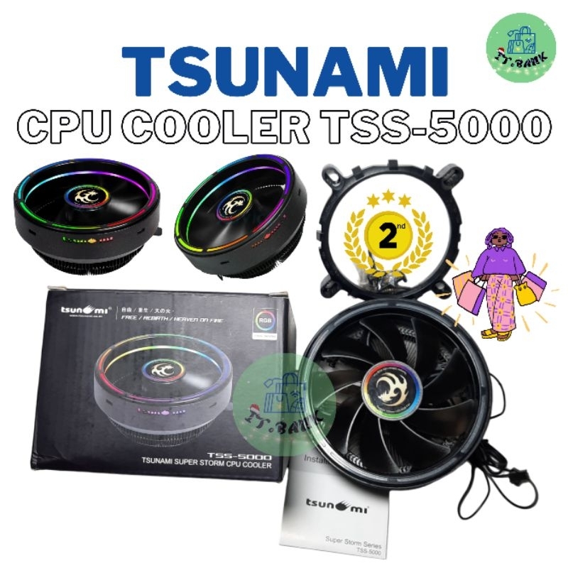 [มือสอง]tsunami super storm cpu cooler tss-5000 RGB พัดลมซีพียู