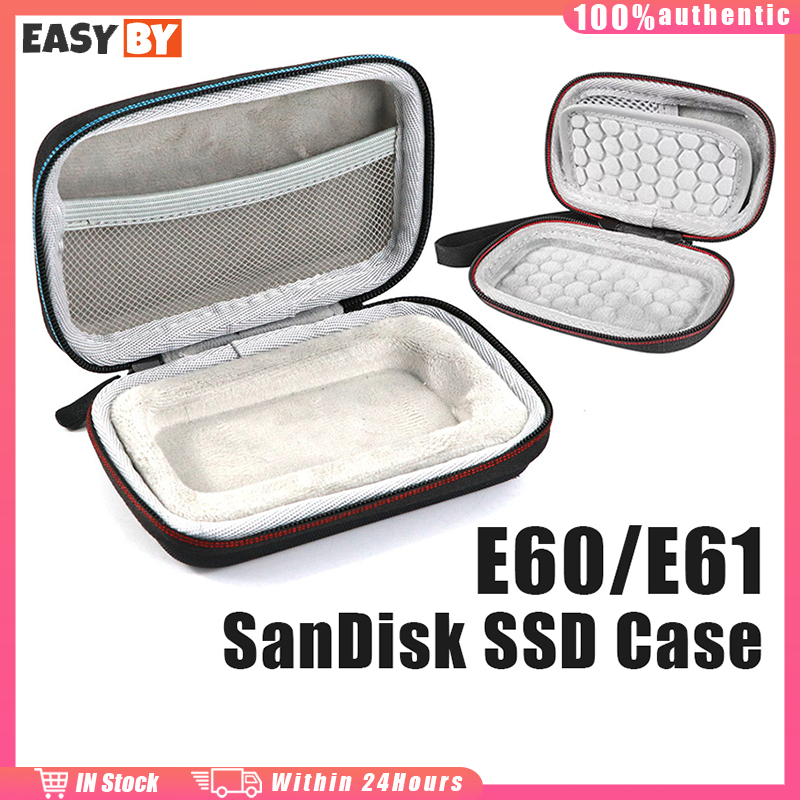 กระเป๋าเคสแข็งเก็บSan Disk 250GB 500GB 1TB 2TB SSD SDSSDE60 ร้านอยู่ที่ไทย