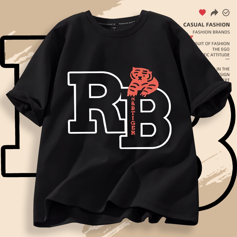 D704เสื้อยืดแขนสั้ง ผ้านุ่มยืดได้ใส่สบายฯ ลายแฟชั่งสวยน่ารักใส่ได้ทั้งชายและหญิง