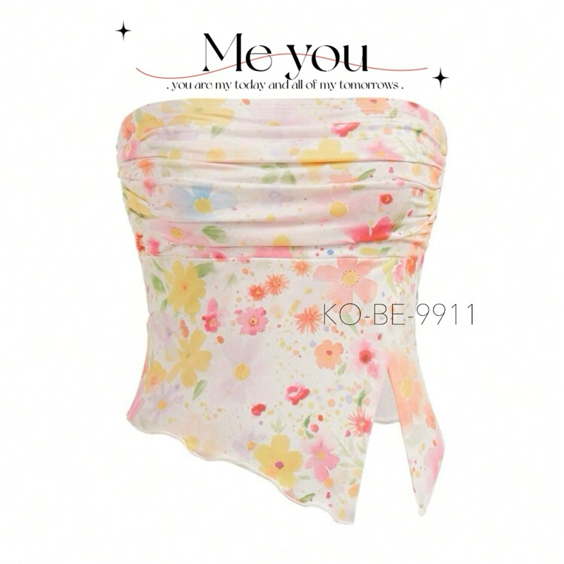 Meyou 🌼 เกาะอกลายดอกไม้ ฮอตมากที่สุด  พร้อมส่งจากไทย 🇹🇭