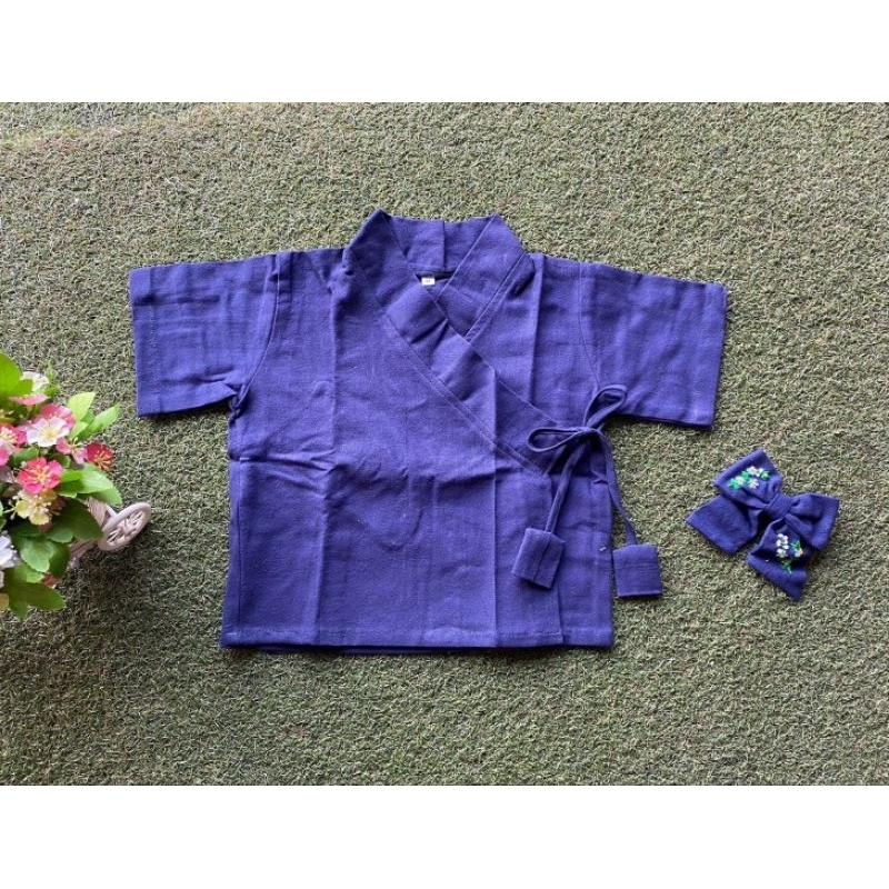 🌸เสื้อผ้าฝ้ายสีหม้อฮ้อมสีกรมของเด็กผู้หญิง💙💙
 - รูปที่ 6