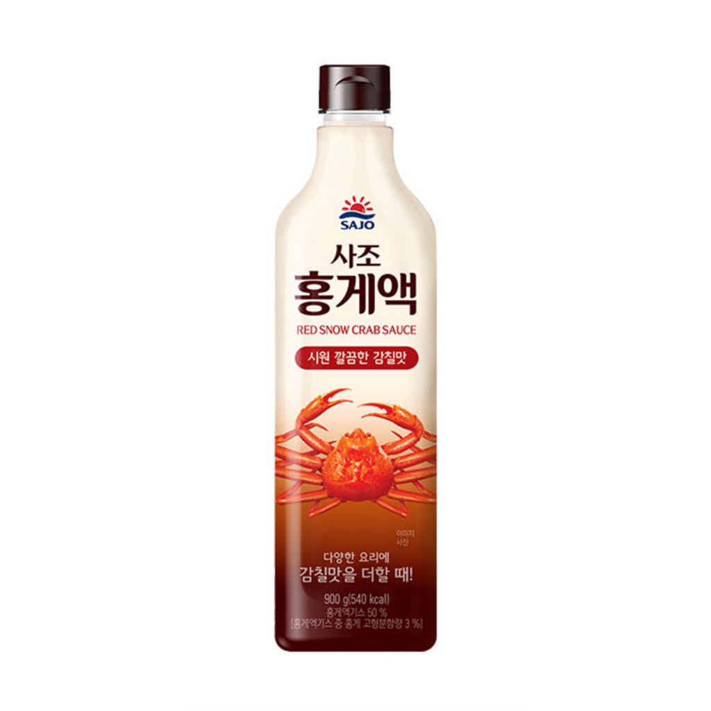 [ของแท้] 홍게액 Sajo Red Snow Crab Sauce (น้ำปลาจากปูหิมะแดง) 900g