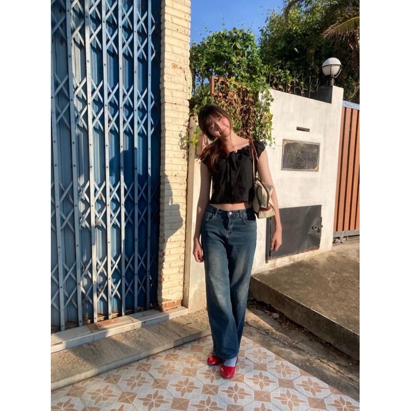 AUDREY TOP เสื้อแขนตุ๊กตาระบาย ตะขอ - รูปที่ 6