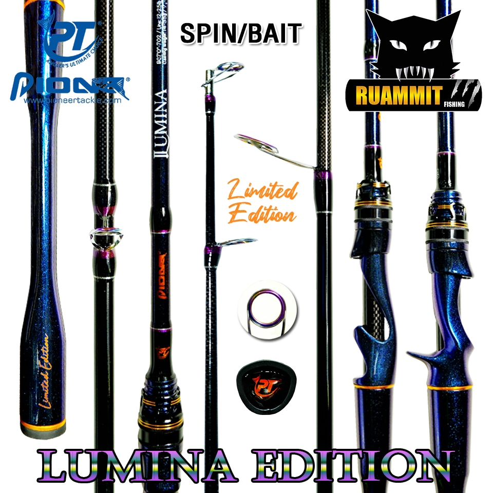 คันเบ็ดตกปลา PIONEER รุ่น LUMINA EDITION (มีทั้งคันสปิ้นและเบท)