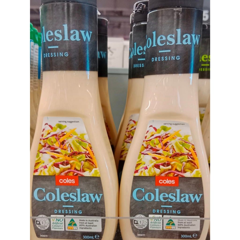 COLES Coleslaw Dressing 300ml * AUSTRALIAN IMPORT *