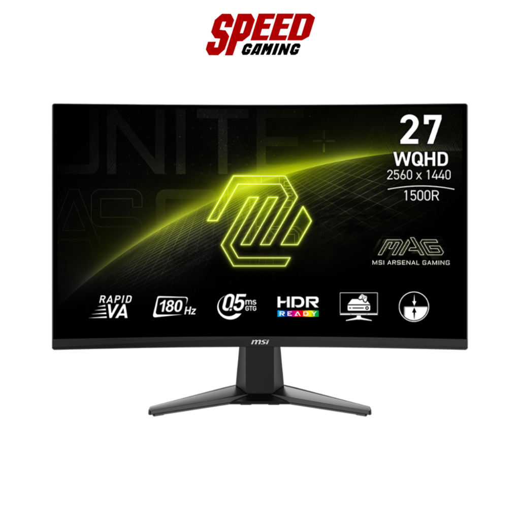 MSI MAG 27CQ6F 27 RAPID VA 2K (2560X1440) 180Hz CURVED 0.5MS MONITOR(จอมอนิเตอร์)  | By Speed Gaming