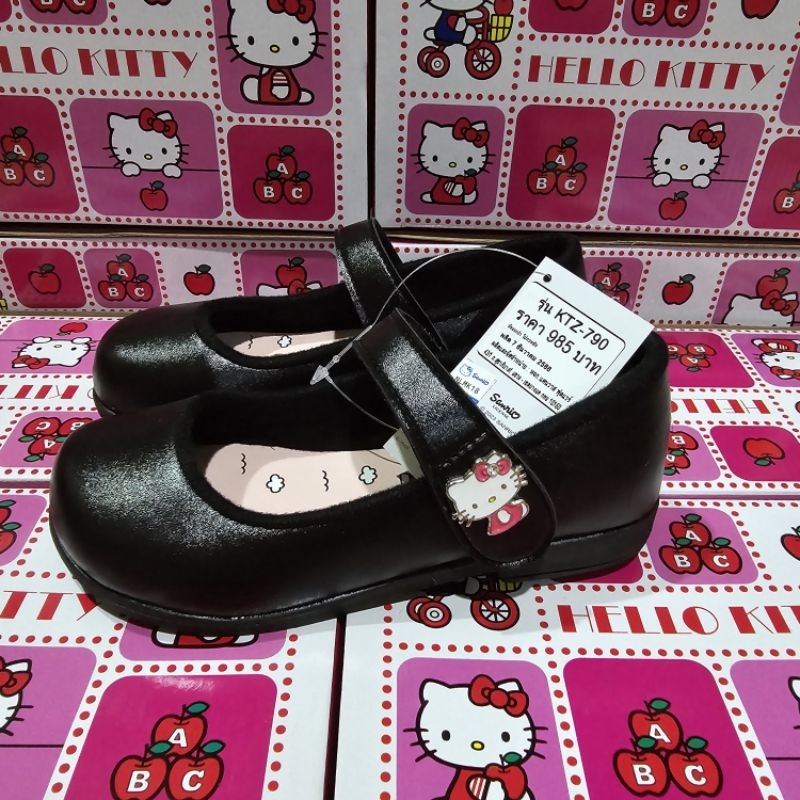 🍓KTZ-790🍓รองเท้านักเรียน​ Hello  Kittyติดง่าย  รองเท้านักเรียนเด็ก