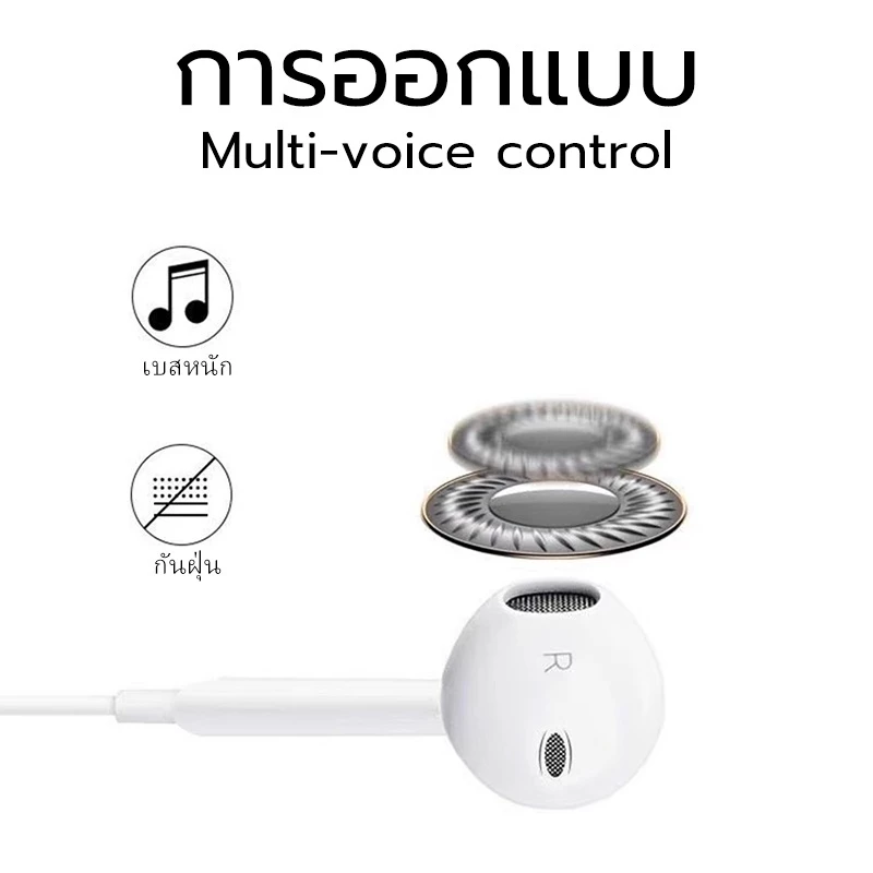 JOQVII T11 หูฟังมีสาย สเตอริโอ Type-C / 3.5mm thumbnail 4