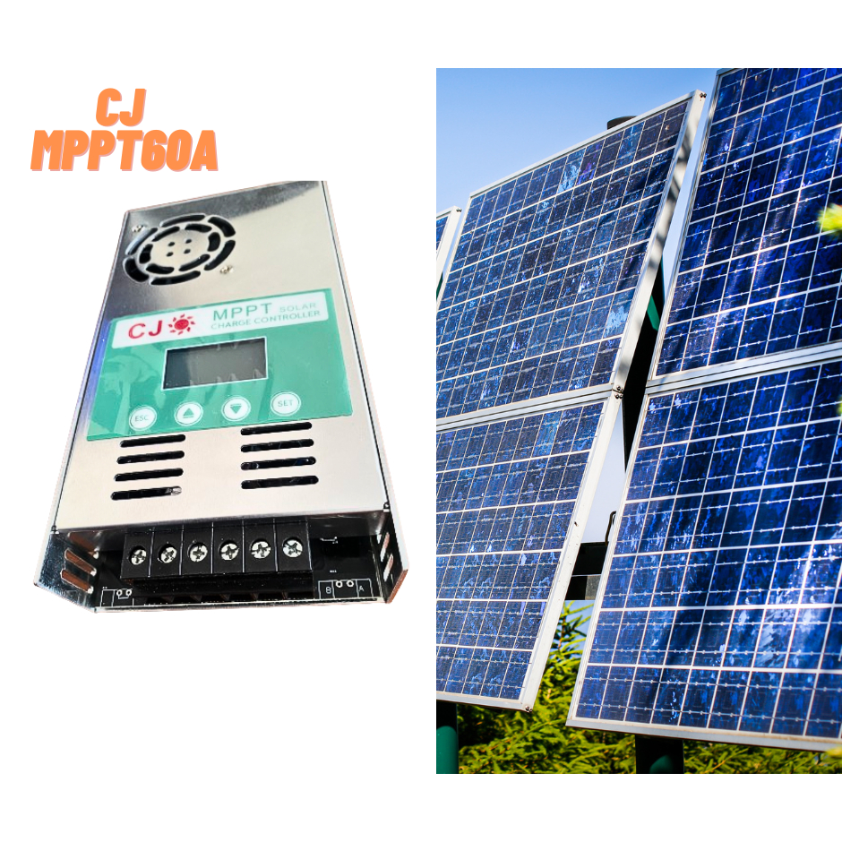 MPPT Charge 60A เครื่องชาร์ท ชาร์จเจอร์ ตัวควบคุมการประจุพลังงานแสงอาทิตย์ พร้อมส่งจากไทย