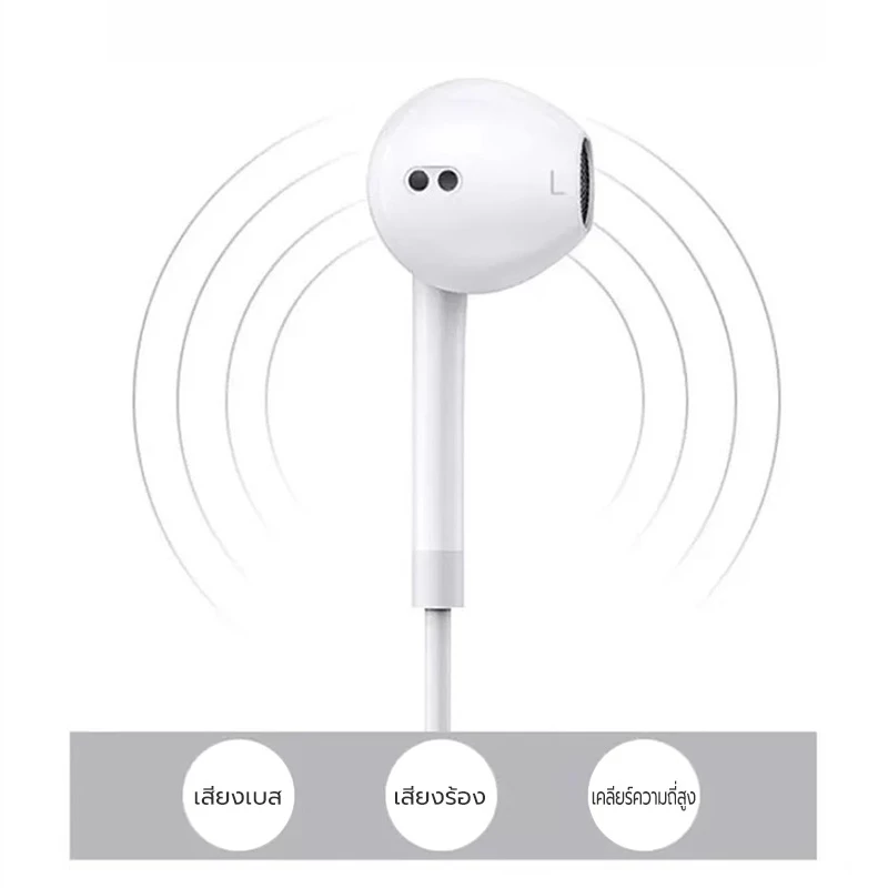 JOQVII T11 หูฟังมีสาย สเตอริโอ Type-C / 3.5mm thumbnail 7