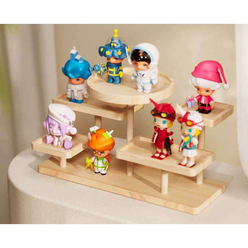 ชั้น_วาง Art toy พรอพถ่ายรูป มี3แบบ ชั้นวางเครื่องประดับไม้
