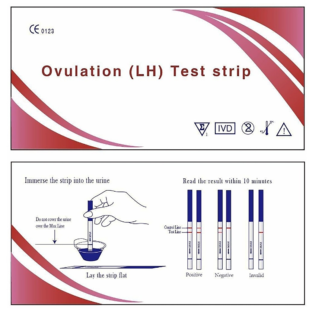 แผ่นทดสอบไข่ตก LH Ovulation test strip แผ่นตรวจไข่ตก แบบจุ่ม ไม่ระบุชื้อสินค้า ราคาโรงงาน OV