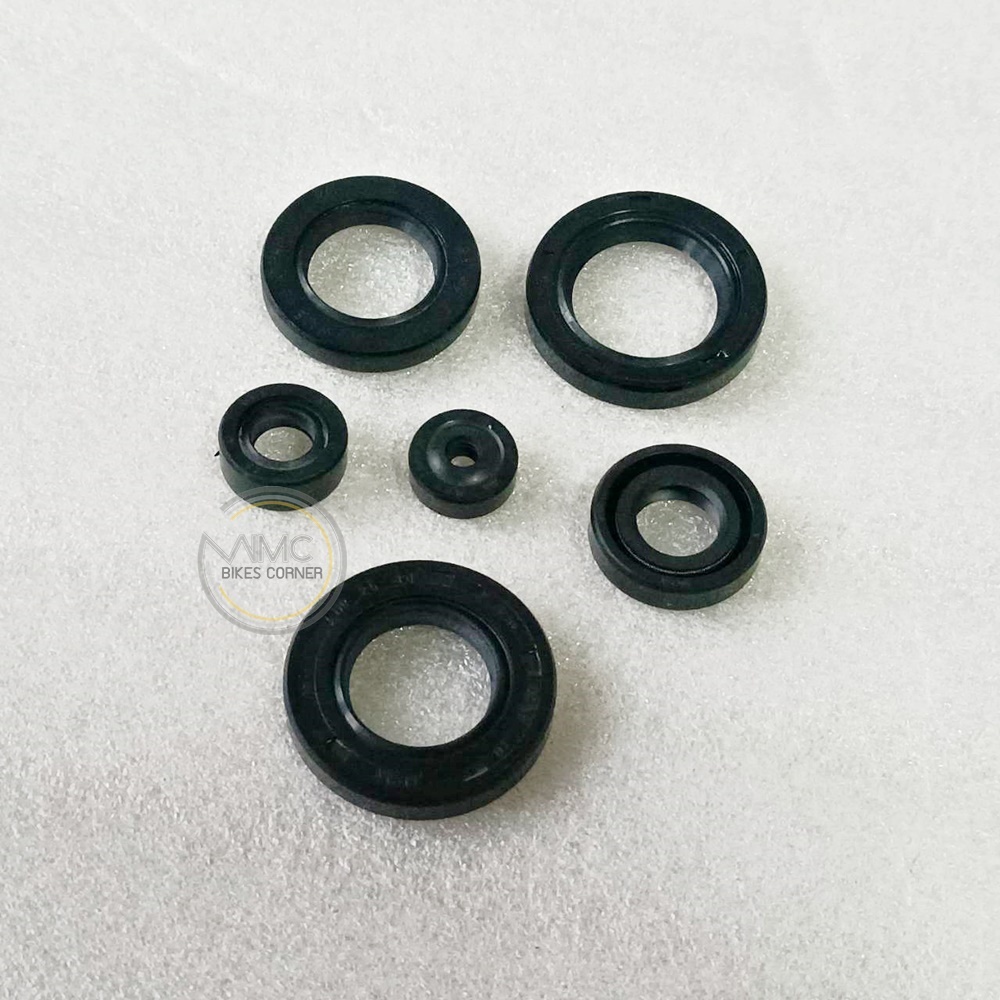 ชุด 6 ตัว : ซิลเครื่อง ชุดซิลในเครื่อง สำหรับ SUZUKI GP100 GP125 TRS TR100 TR125 (S-OS-0007) งานใหม่ คุณภาพเกรด A