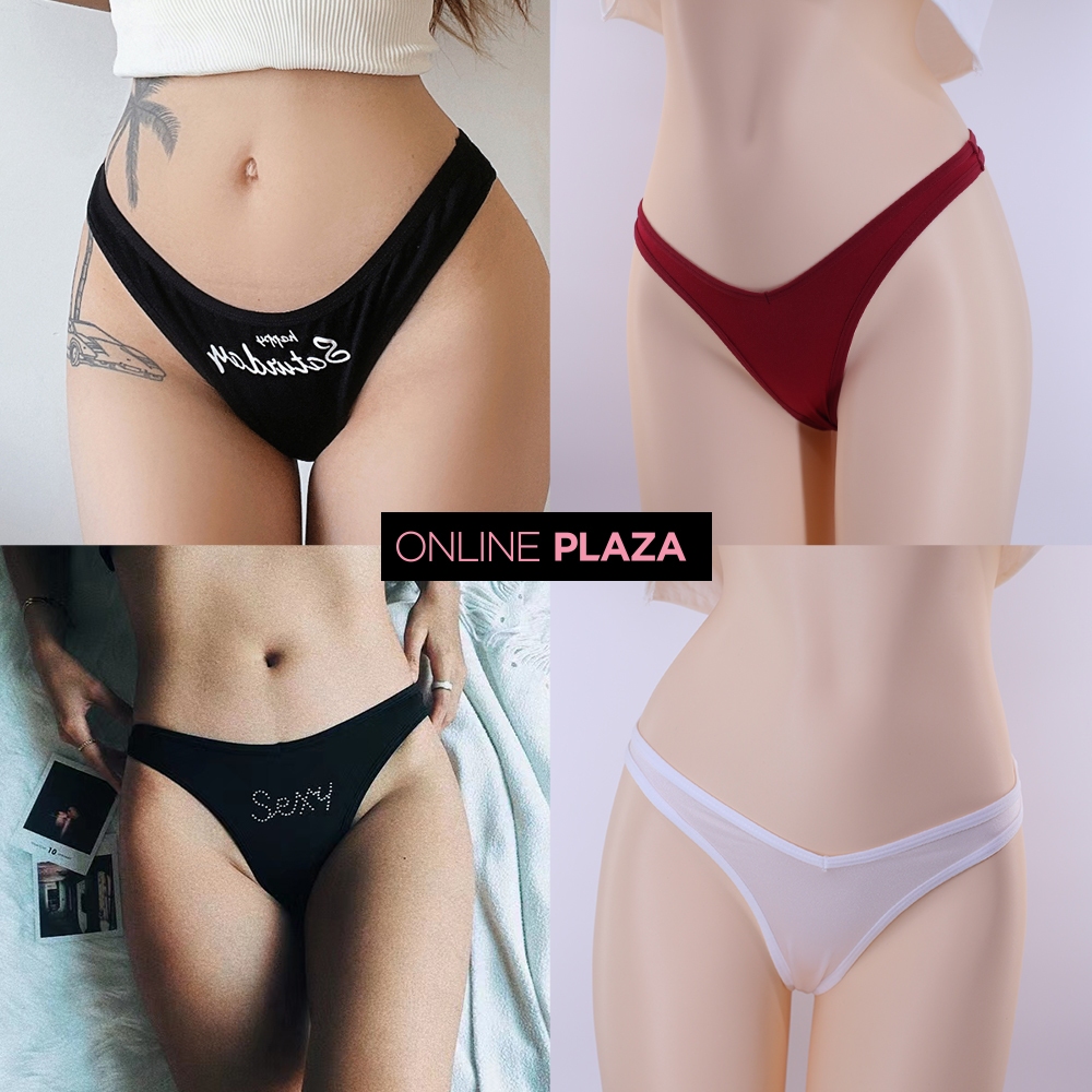 Molly ไฮคัท ทรงสวยหายาก สายฝอ เซ็กซี่ เอวสูง จีสติง women's underwear panties /bikini hicut