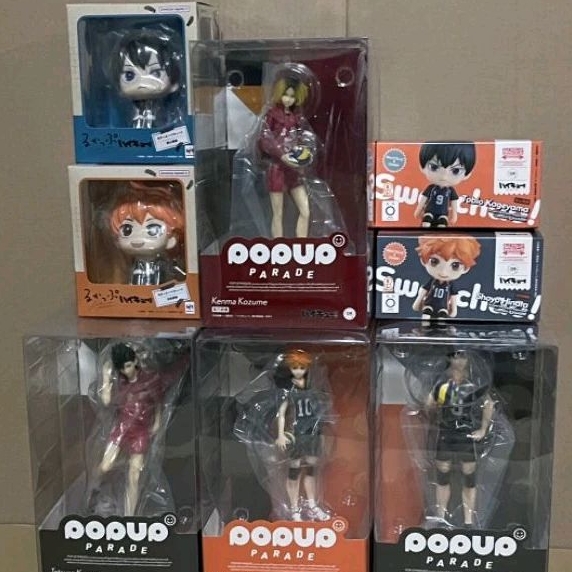 ฟิกเกอร์ไฮคิว ฮินาตะ โทบิโอะ เคนมะ คุโรโอะ นั่งจ๋อง Figure Haikyuu Hinata Tobio Kenma Kuro Pop Up Parade Look Up