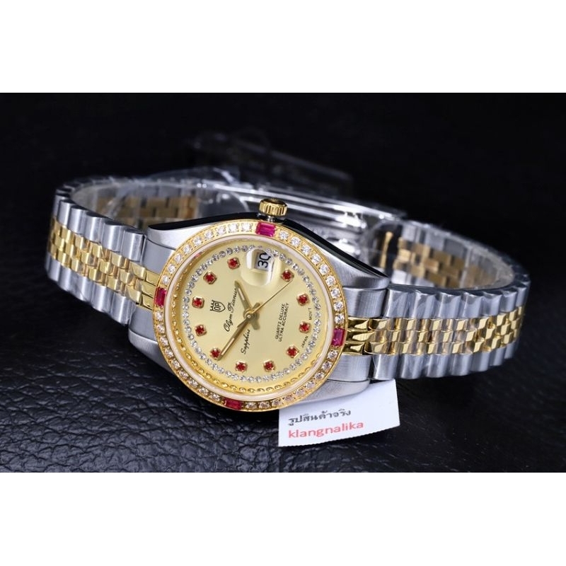 นาฬิกาผู้หญิง OP Olym pianus Quartz รุ่น 6832 L 29 DSK