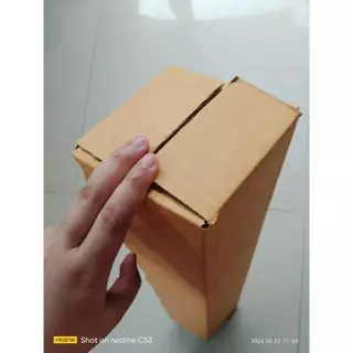 🔥พร้อมส่ง🔥 กล่องกระดาษ 10x10x60 ซม. , 10x10x70 ซม. กล่องกระดาษลูกฟูก 3 ชั้น ทรงสูงกล่องฝาชน แข็งแรง