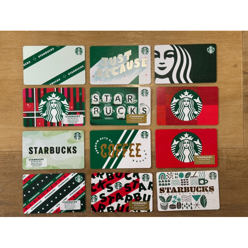 บัตรสตาร์บัคส์ อเมริกา ยังไม่ขูดพิน บัตรกระดาษ (starbucks card) Branding Collection