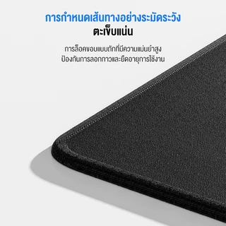 Bajiss แผ่นรองเม้าส์ แผ่นรองเม้าส์สปีด เย็บขอบอย่างดี ขนาดใหญ่มาก ขนาด รองได้ทั้งเม้าส์และแป้นพิมพ์ Mouse pad