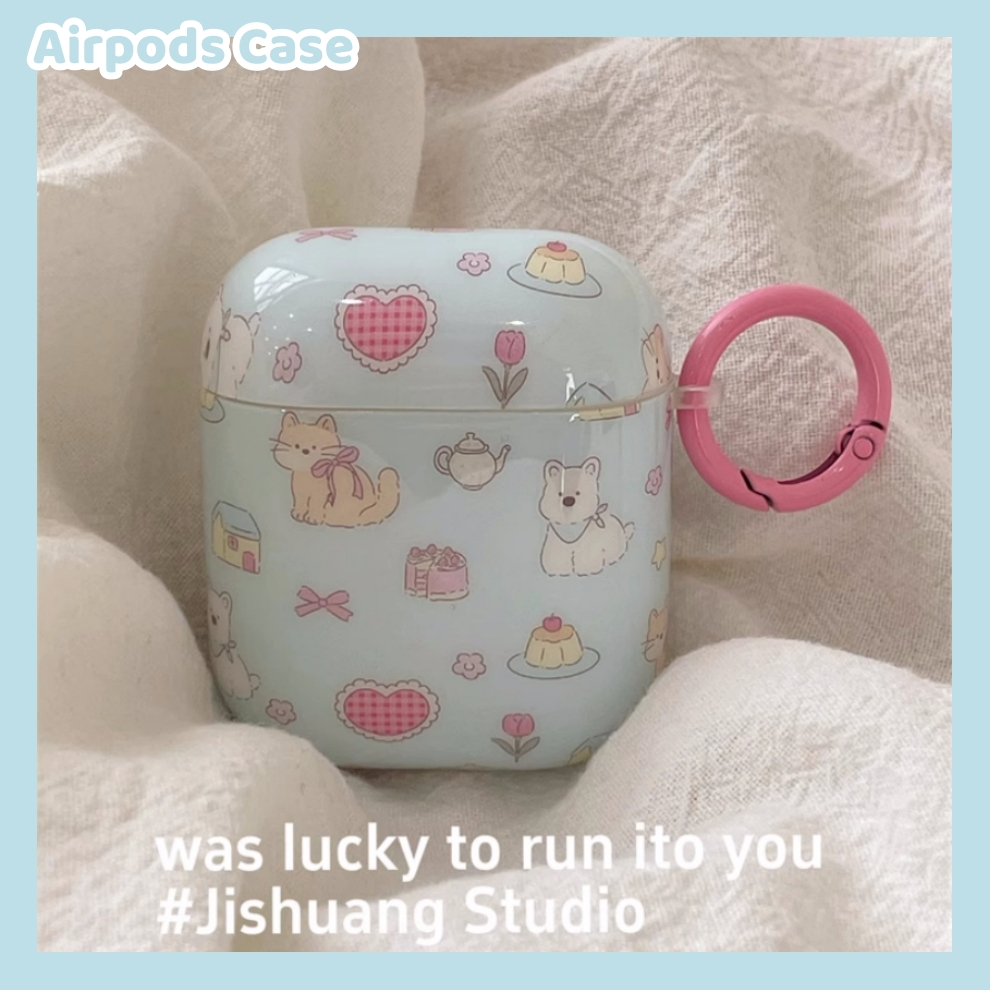 จัดส่งทันที เคส สำหรับ Airpods 3 case เคสหูฟัง AirPods 1/2/3/Pro/Pro 2 แฟชั่น น่ารัก การ์ตูน ลูกสุนัข แมว กันรอยขีดข่วน