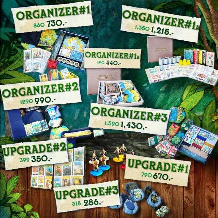 [Pre-order] The Quest for El Dorado - Expansion/Promo Pack/Upgrade/Insert Organizer ภาษาไทย ห่อของขว