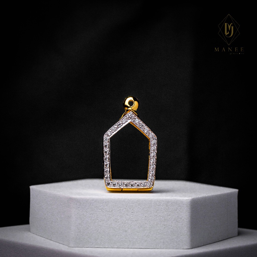 ตลับพระทรงขุนแผนเล็กฝังเพชรcz