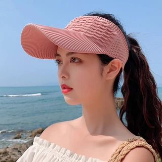 หมวกแก๊ป หมวกเบสบอล ดวงอาทิตย์ กีฬา visor สไตล์เกาหลี