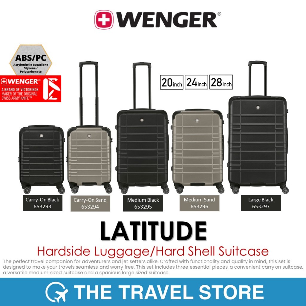 WENGER Latitude Hardside Luggage กระเป๋าเดินทาง เวนเกอร์ รุ่น ละติจูด *รับประกัน 5 ปี
