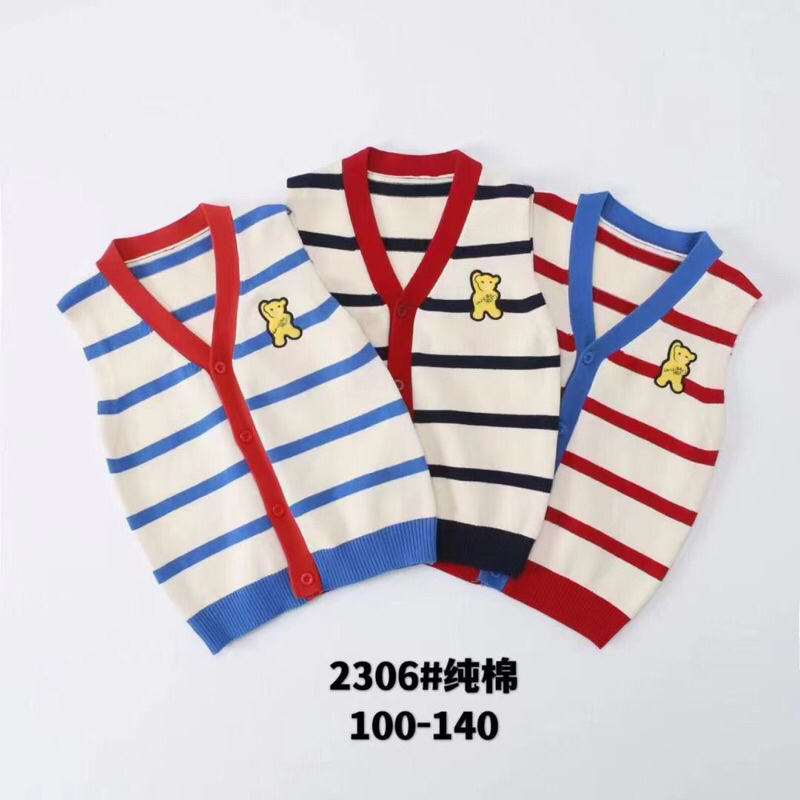 พร้อมส่งในไทย..เสื้อกั้กไหมพรมเด็ก2-8ขวบ..เสื้อกั้กกันหนาว..ผ้านิ่ม ใส่ได้ทั้งชายและหญิง