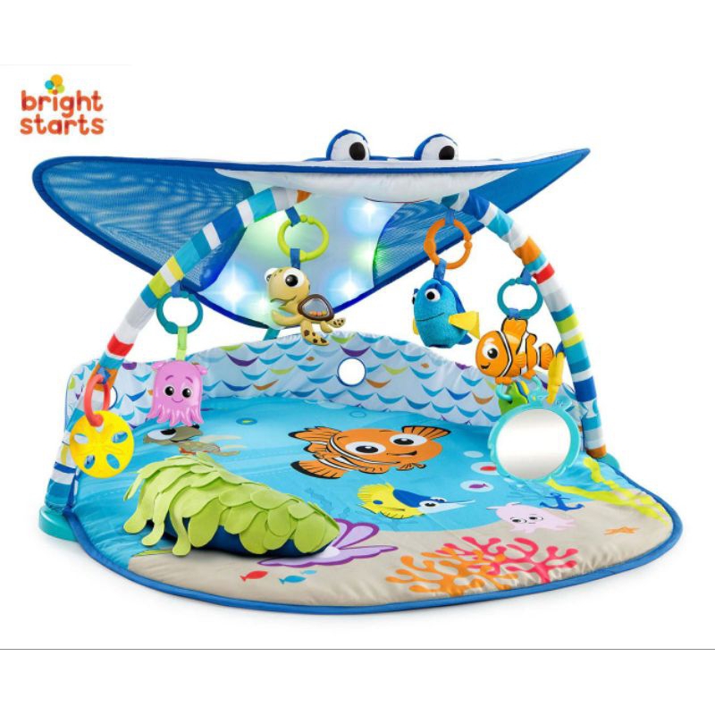 Bright Starts Disney Baby Finding Nemo Mr. Ray Ocean Lights &amp; Music Activity Gym