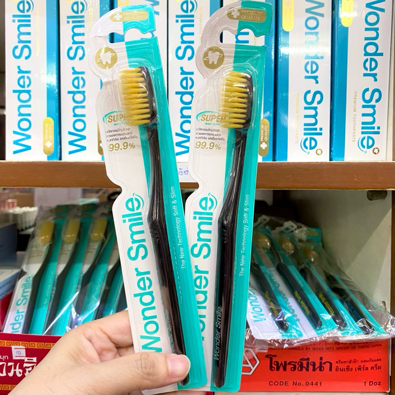 แปรงสีฟัน วันเดอร์สไมล์ Wonder Smile แปรงสีฟันลดแบคทีเรีย ขนแปรงนุ่ม ขนแปรง Gold nano นวัตกรรมจากประเทศเกาหลี