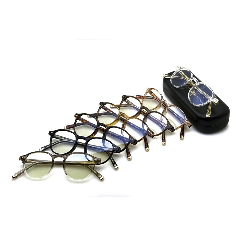 A5298 (Blue_auto) แว่นตาทรงหยดน้ำ.. คิ้ว2Dotแจ่มๆ น้ำหนักเบาใส่สบายทั้งวัน ครับตัวนี้..ปลายขามีหมุดสวยๆเพิ่มมาครับ