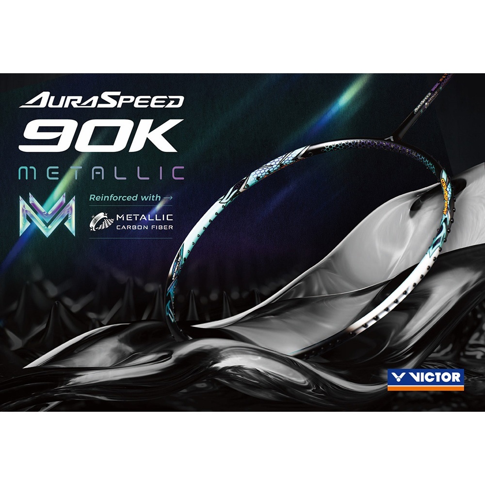 ไม้แบดมินตัน VICTOR ARS-90K METALLIC แถมเอ็น VBS-66 NANO พันด้าม ซอง (โปรดอ่านรายละเอียดก่อนสั่ง)