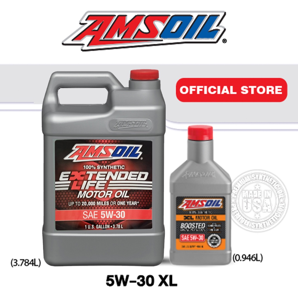AMSOIL 100% Synthetic (สังเคราะห์แท้ 100%) XL Motor Oil 5W-30 (ระยะ 19,000 กม./ 1 ปี)
